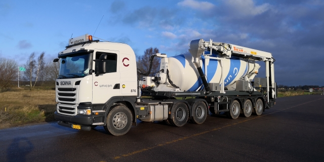 Ready-mix concrete truck, Norway