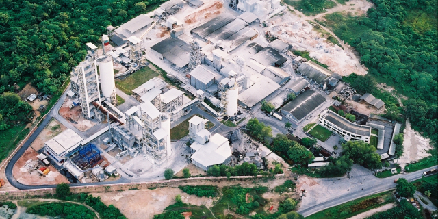 White cement plant Ipoh, Malaysia